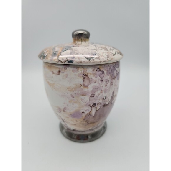 Steven Rhoades California Covered Dish Iridescent Swirled Pattern Vanity Dish - Picture 3 of 12